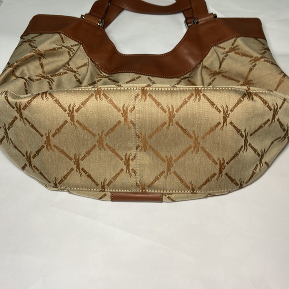 Longchamp Jacquard Leather Shoulder HandBag - Picture 5 of 11